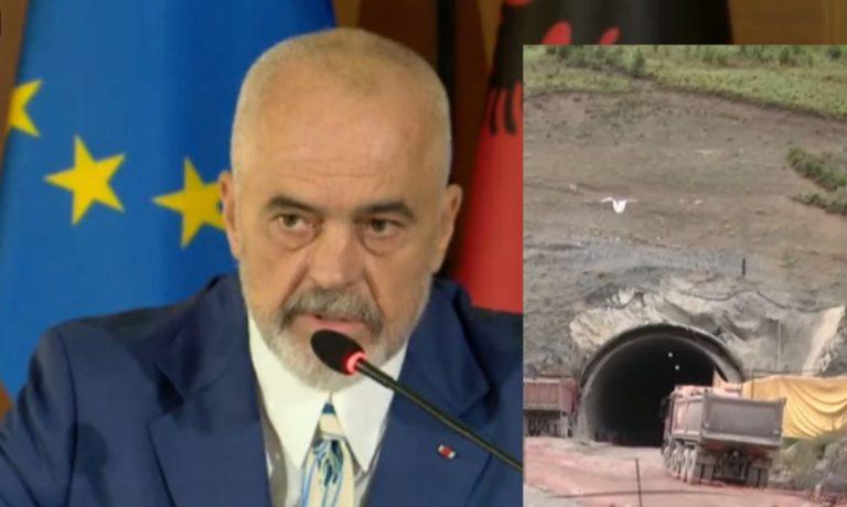 Edi Rama: Në tunelin e Murrizit ecet me shpejtësinë e breshkës, ka mbetur vetem te iki e ta kap me grushta…