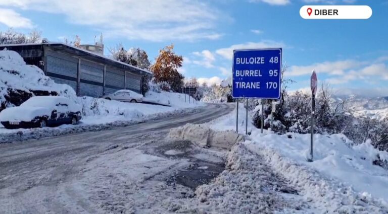 Termometri zbret në -13 në Dibër, vendi përfshihet nga ngricat dhe acari